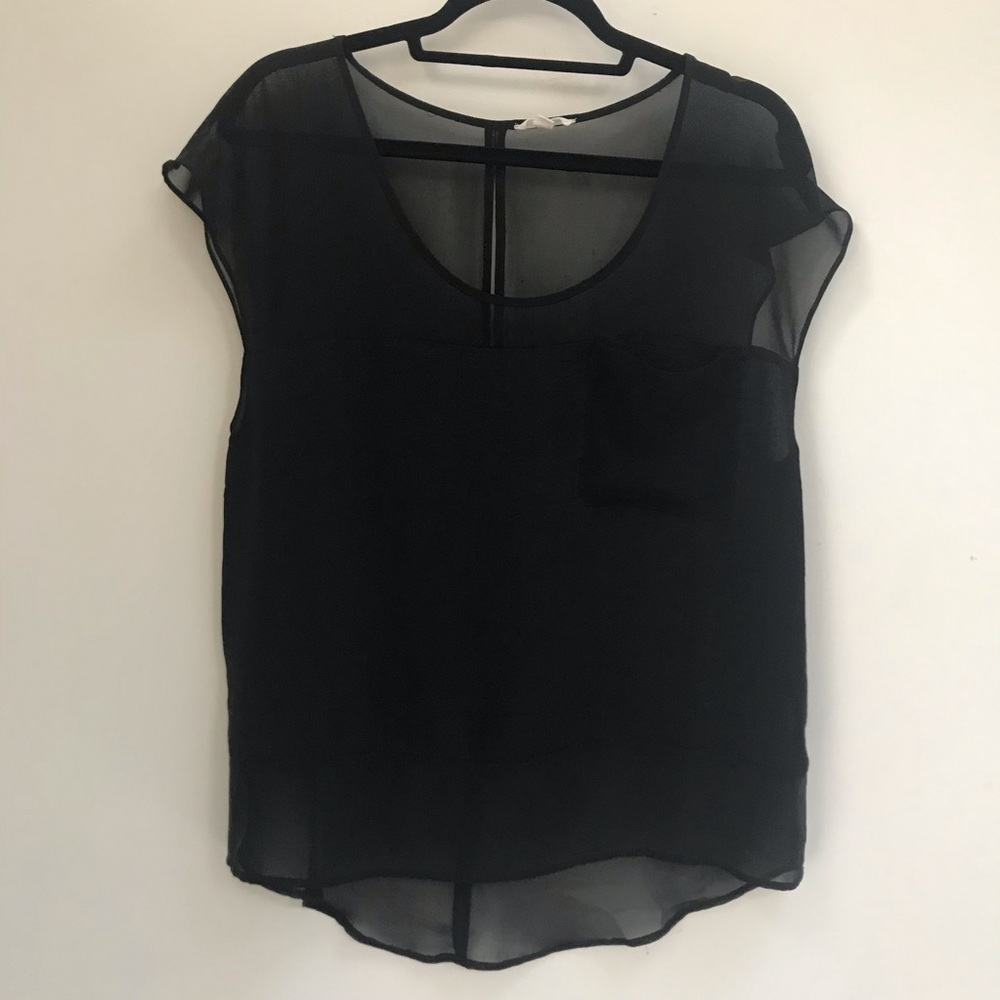 Urban Outfitters Silence + Noise Sheer Pocket Tee
